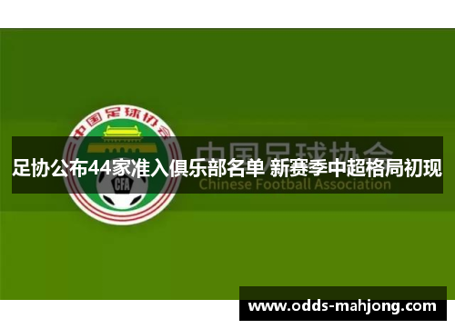 足协公布44家准入俱乐部名单 新赛季中超格局初现 足协公布44家准入俱乐部名单 新赛季中超格局初现